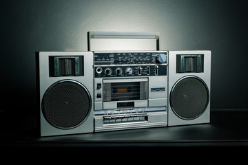 Vintage radio boombox