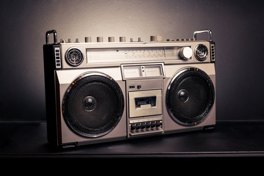 Vintage radio boombox
