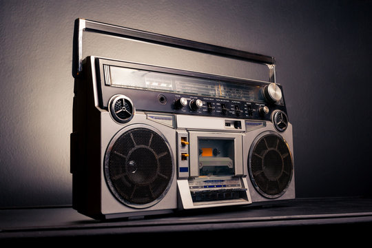 Vintage radio boombox