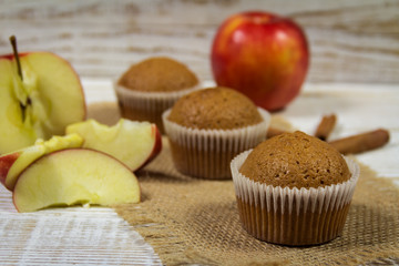 Delicious Muffins with apple
