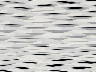 modern decorative wall  3D rendering