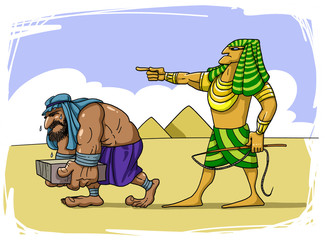 Egyptian overseer and slave