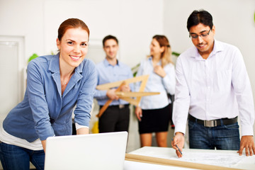 Young Business Team Working in Office