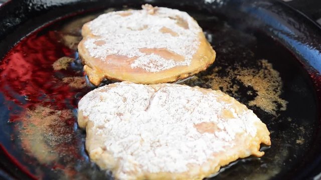 We fry chicken chops.	Process of preparation of meat.	