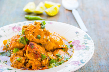 Chicken Handi - a popular and famous Indian chicken curry dish.