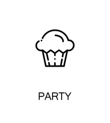 Party flat icon