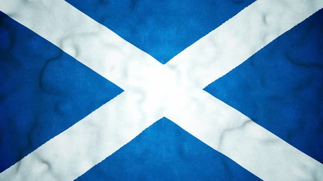 Scottish Flag Seamless Video Loop