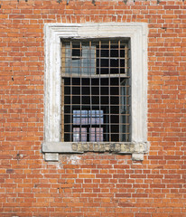 with a lattice window