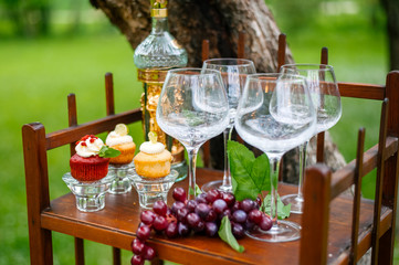 buffet table outdoors