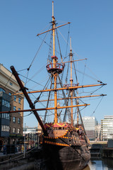 View of of the Golden Hind