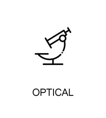 Optical flat icon