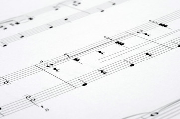 Fototapeta premium Music notes score background