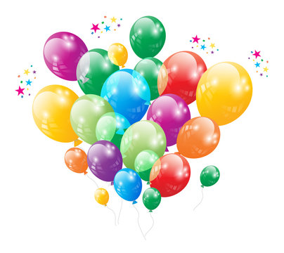 Birthday Party Ballon Vector