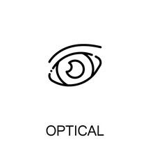 Optical flat icon