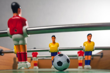 foosball table soccer . football players sport teame