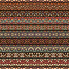 Colorful tribal vintage ethnic seamless pattern