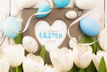 Easter decoration with frame