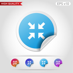 Fototapeta premium Arrows icon. Button with arrows icon. Modern UI vector.