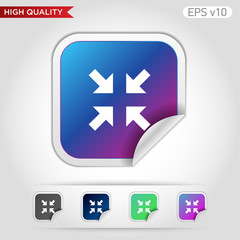 Arrows icon. Button with arrows icon. Modern UI vector.