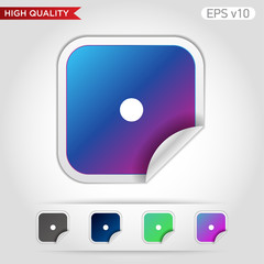 Point icon. Button with point icon. Modern UI vector.