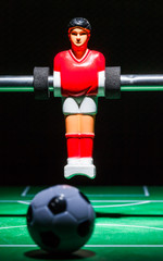 Fototapeta premium foosball table soccer . football players sport teame