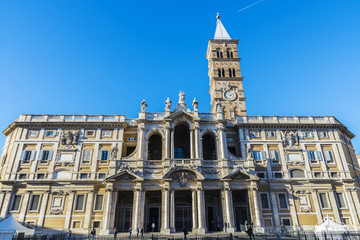 Fototapeta na wymiar Basilica di Santa Maria Maggiore in Rome, Italy.