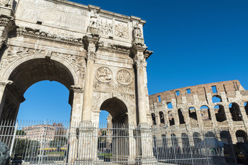 Arch of triumph in Rome, Italy