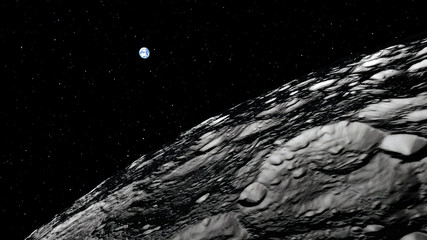Fototapeta na wymiar 3d illustration of the Moon. Elements of this image furnished by NASA