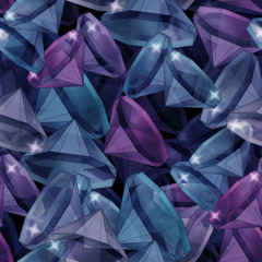 Seamless pattern with diamonds