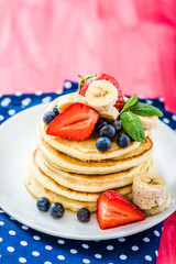 Pancakes with blueberries