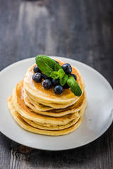 Pancakes with blueberries