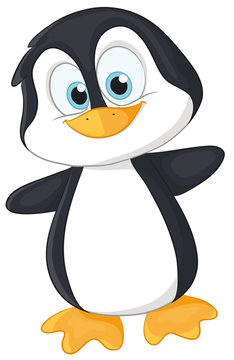 Niedlicher Pinguin Vektor-Illustration