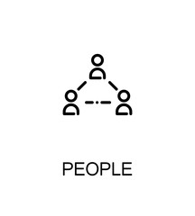 People flat icon