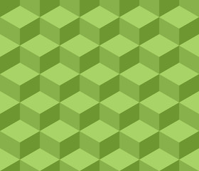 Cubic seamless pattern. Flat isometric style.