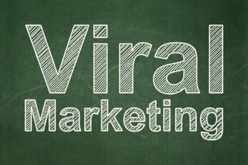 Marketing concept: Viral Marketing on chalkboard background