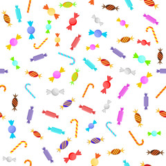 Sweet seamless pattern. Collection sweetmeat
