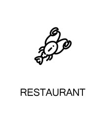 Restaurant flat icon