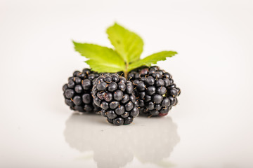 Mulberry isolated on white