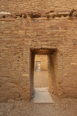 Fototapeta na wymiar Doors through Pueblo Bonito