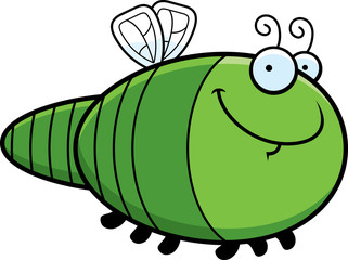 Happy Cartoon Dragonfly