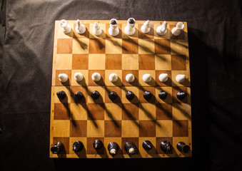 wooden chess