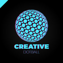 Logo sphere with dot. Abstract vector logotype ball globe