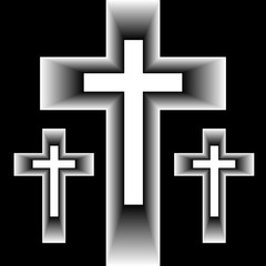 Obraz premium Abstract cross. Abstract background. gradient.