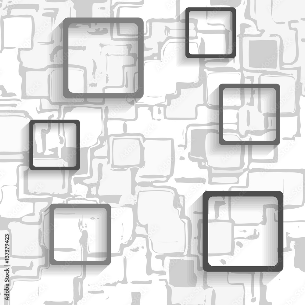 Poster texture with figures arranged in one another.