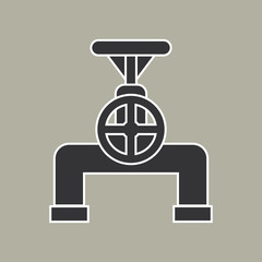 Pipe icon vector