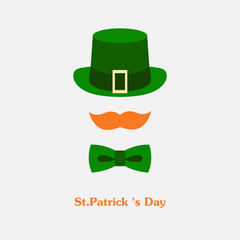 Vector modern flat color design icon on Saint Patricks Day
