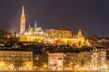 Night view of the Budapest, Hungary