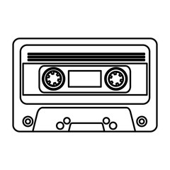 cassette music old fashion vector illustration design