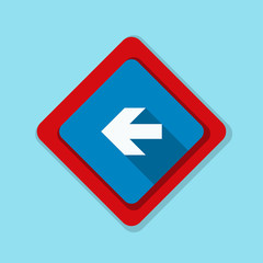 Left Arrow Sign illustration