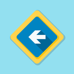 Left Arrow Sign illustration